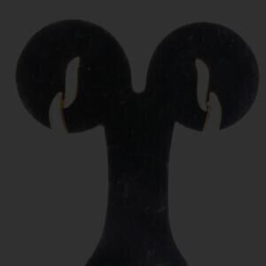 Vintage Monet Gold-Tone Wavy Rhinestone Women's Pierced Earrings Jewelry